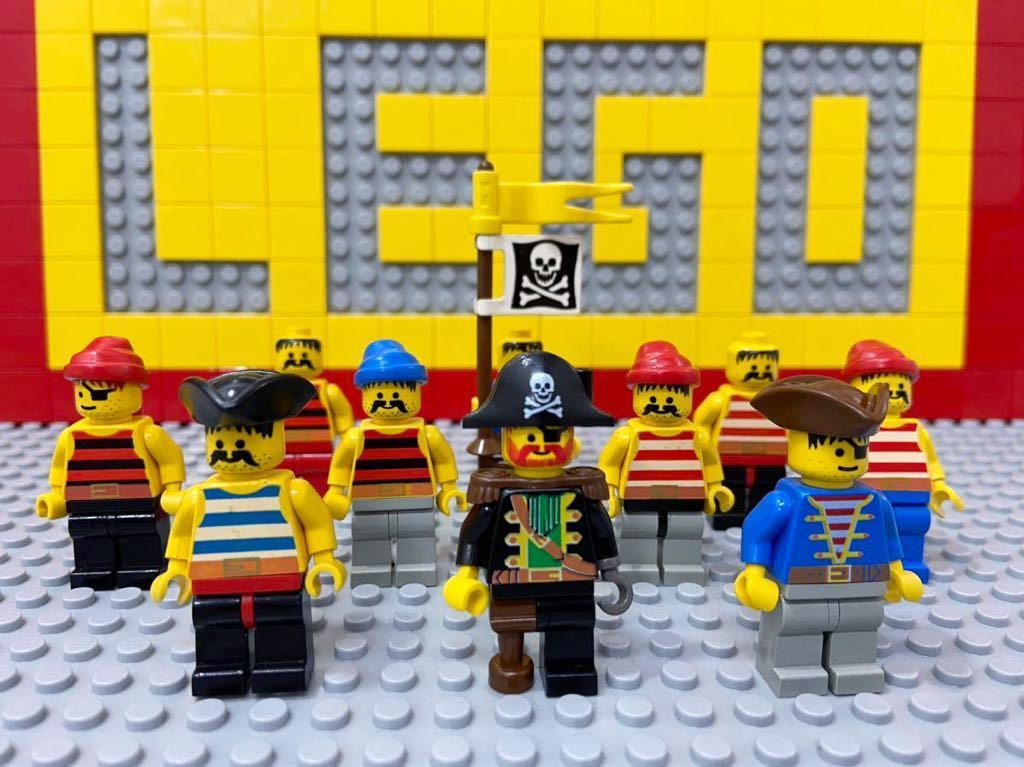 ☆海賊☆ レゴ ミニフィグ 大量10体 ロジャー船長 乗組員 ( LEGO 人形