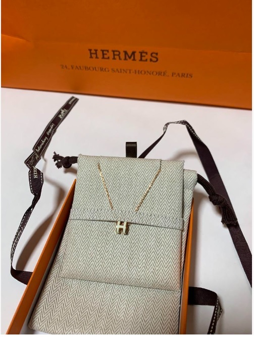 送料無料 新品未使用 エルメス HERMES ペンダント ミニ・ポップH 白