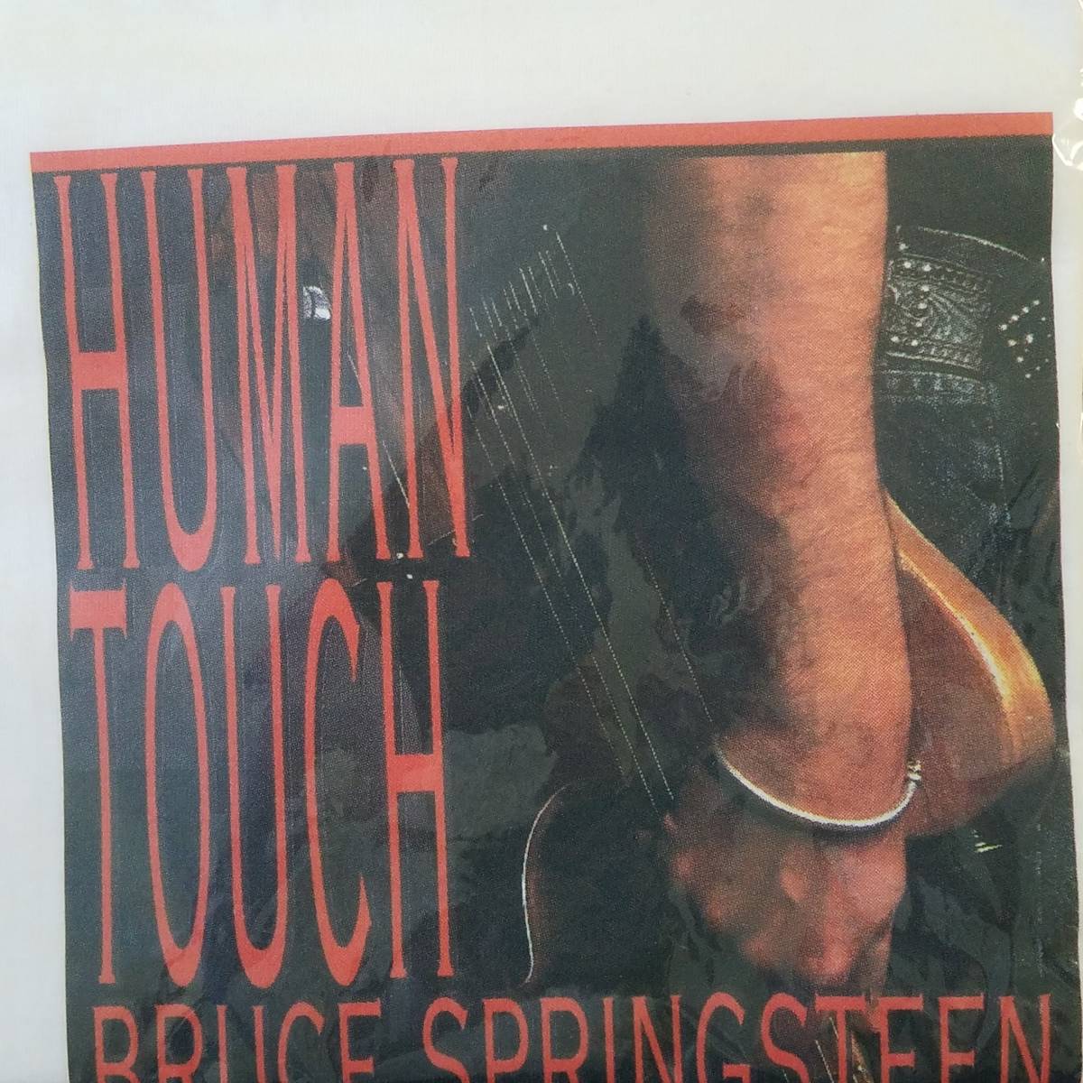 魅惑のバンドT特集! 90sデッド『BRUCE SPRINGSTEEN(ブルース・スプリングスティーン) / HUMAN TOUCH』非売品Tシャツ Hanes 米国製 白 L_画像3