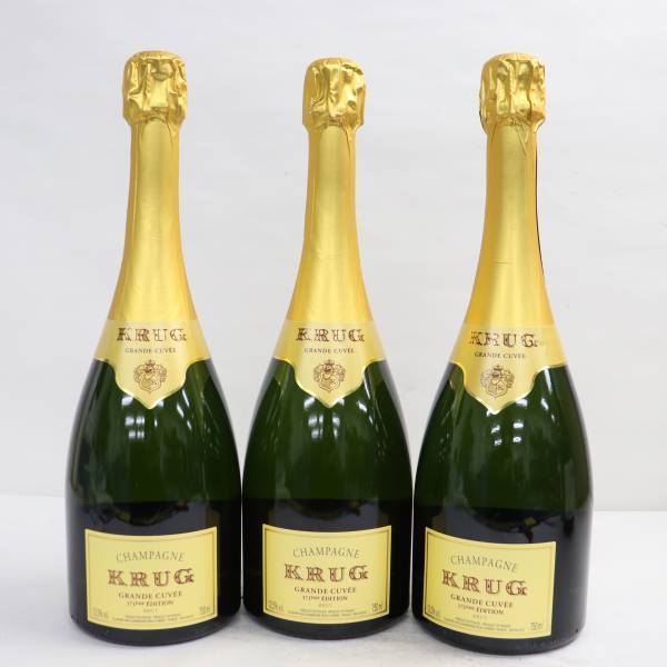 3本セット】KRUG（クリュッグ）グランキュヴェ 171 EME エディション