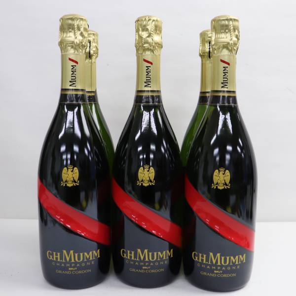 【6本セット】G.H.MUMM（マム）グラン コルドン ブリュット 12.5% 750ml T23F240229