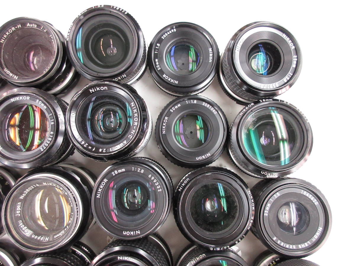 (3197U)ジャンク Nikon NIKKOR-S Auto 50mm 1.4 EL-NIKKOR 50mm 4 等 ニコン まとめて 大量セット 48本 動作未確認 同梱不可の画像4