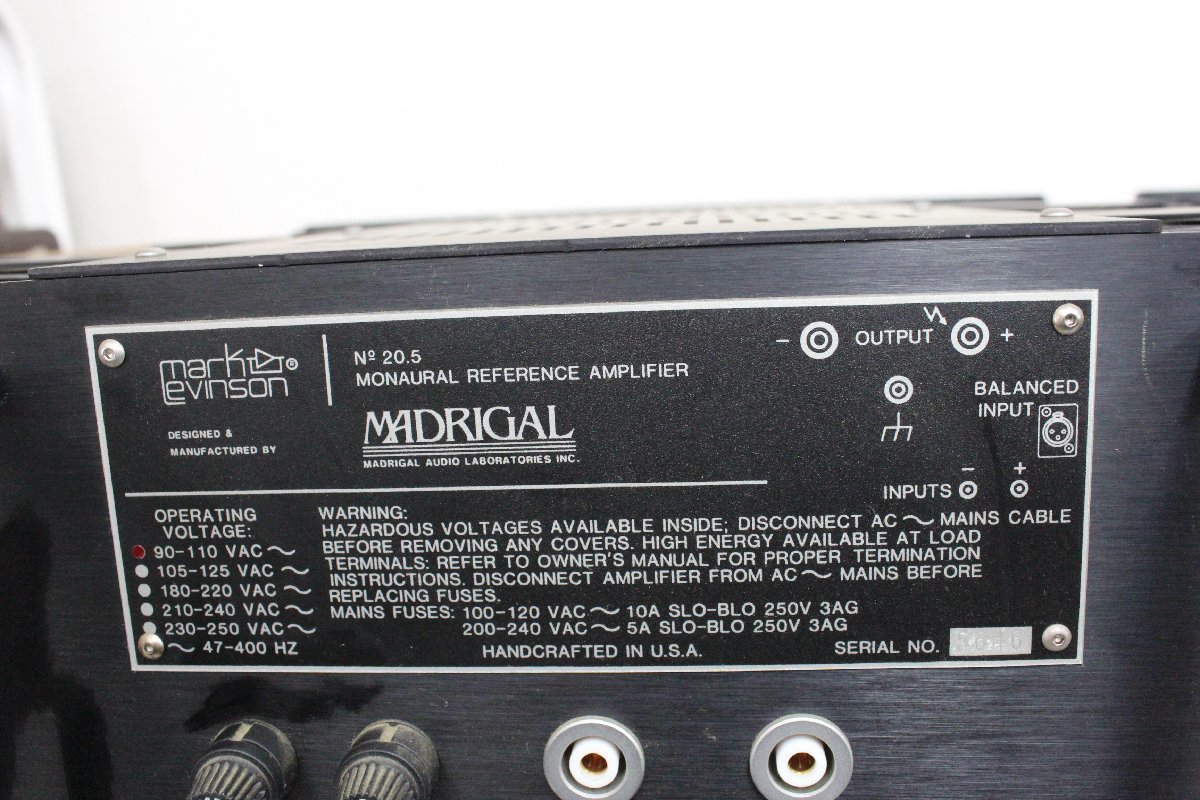 JChere雅虎拍卖代购:○超レア Mark Levinson マークレビンソン NO 20/2