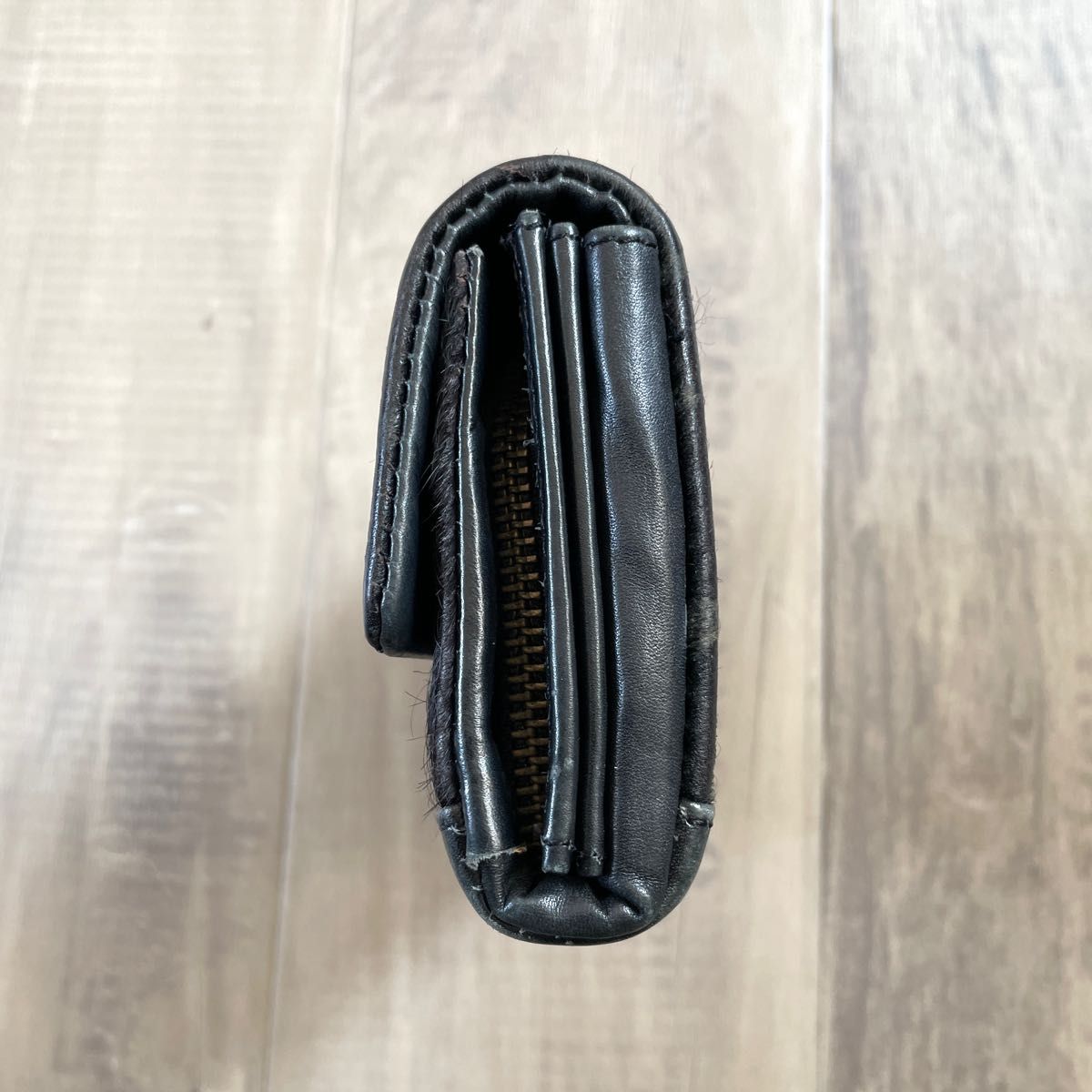 DIESEL】ディーゼル ハラコレザーロングウォレット 長財布 黒 DIESEL】ディーゼル ハラコレザーロングウォレット 長財布 黒