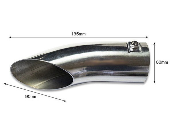 [ vehicle inspection "shaken" / under person direction ejection type ] all-purpose stainless steel muffler cutter 60 pie tail end improvement reimported car Toyota Nissan Mazda parallel import car Ame car 