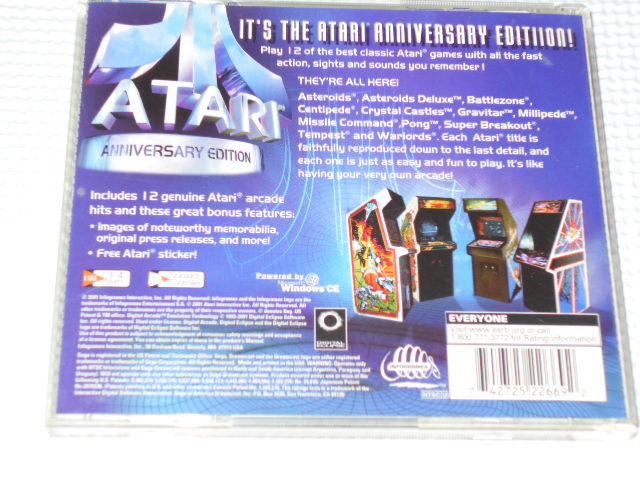 DC*ATARI ANNIVERSARY EDITION overseas edition North America version Dreamcast * box attaching * instructions attaching * soft attaching 