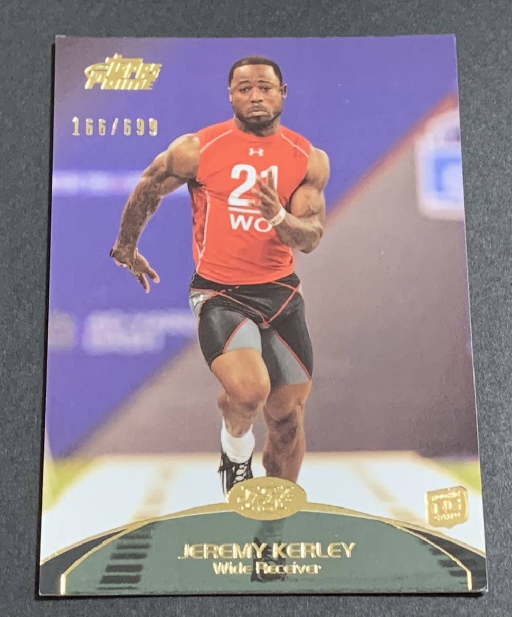 2011 Topps Prime Jeremy Kerley /699 127 RC Rookie Jets NFL ジェレミー・カーリー　ルーキー　699枚限定　シリアル　ジェッツ　トップス_画像1