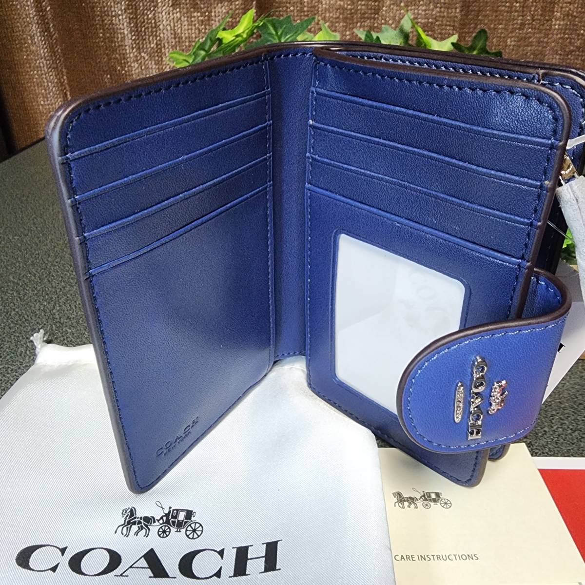 Sản phẩm 【新品・未使用】COACH/コーチ C3453 二つ折り財布 カフェ