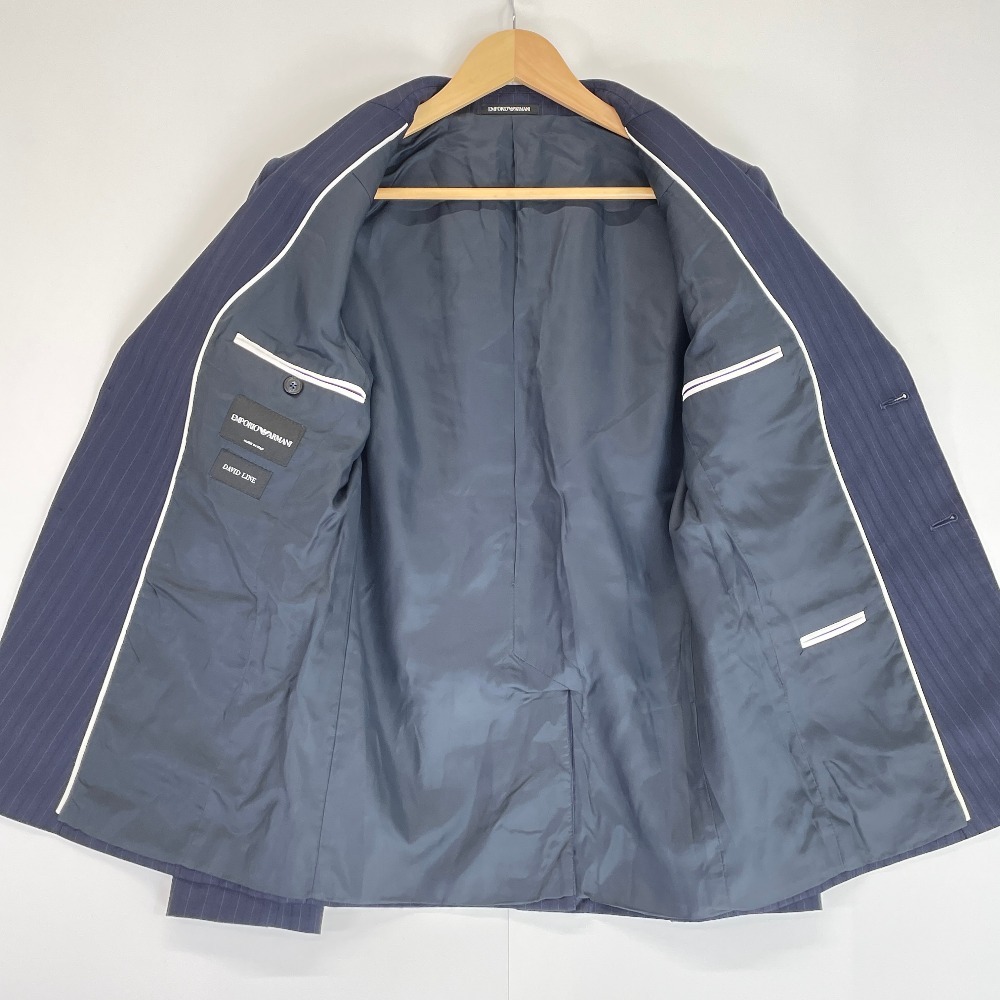 新作 ARMANI EMPORIO エンポリオアルマーニ 中古 メンズ ウール スーツ