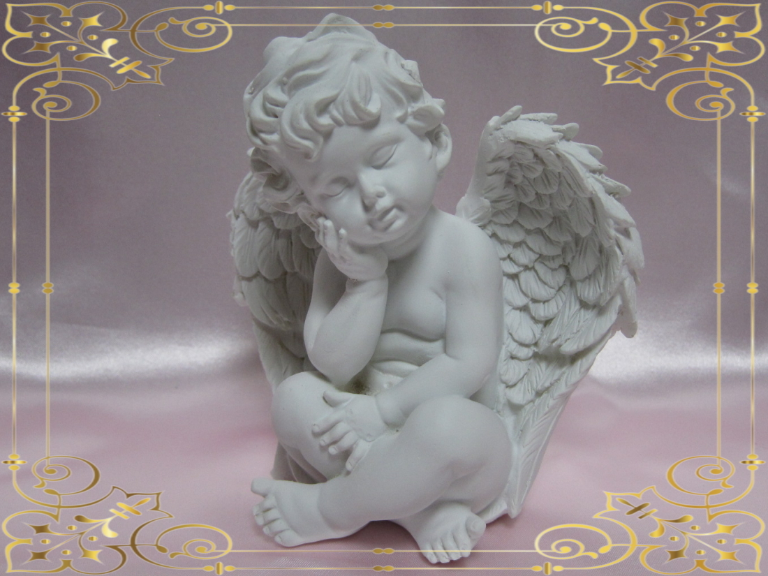 【White Angel】キュートな天使 うたた寝 ホワイトエンジェル ❤•´　愛くるしいエンゼルコレ／アンティーク・姫系☆彡_画像5