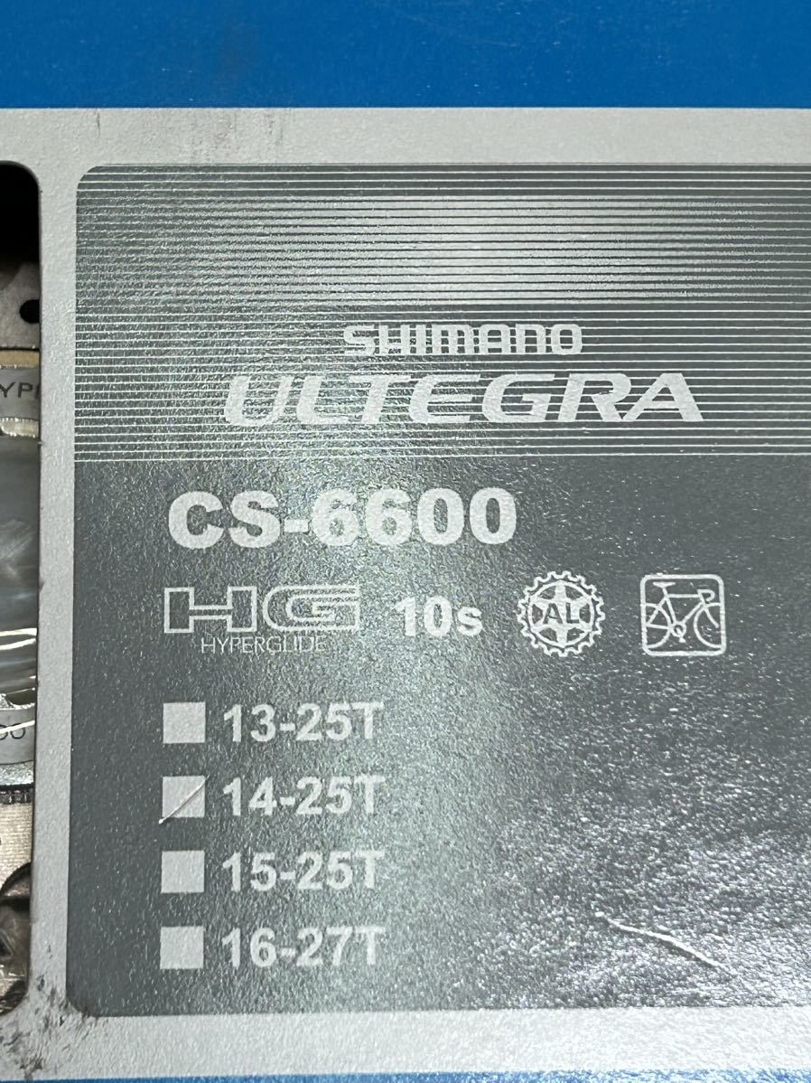 新品 シマノ アルテグラ10sカセットスプロケット『CS-6600 10S 14-25T 14×15×16×17×18×19×20×21×23×25T』_画像2