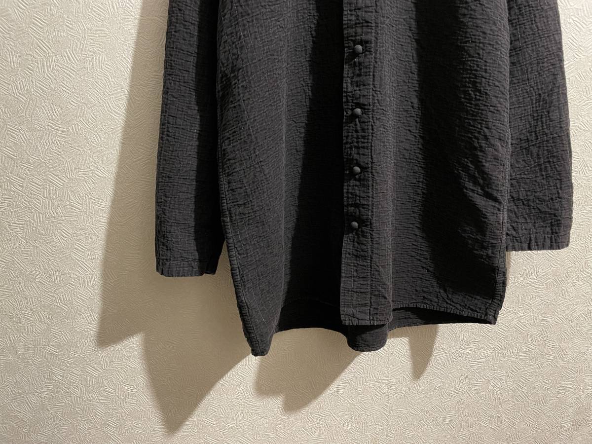 ◯ ISSEY MIYAKE 刺し子 スタンドカラー シャツ ジャケット ◯ ISSEY MIYAKE 刺し子 スタンドカラー シャツ ジャケット