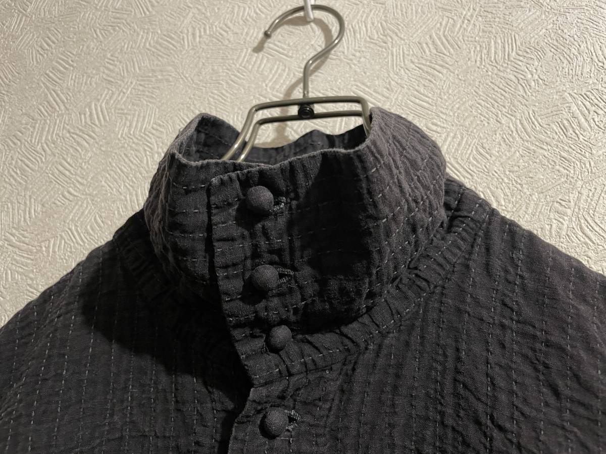 ◯ ISSEY MIYAKE 刺し子 スタンドカラー シャツ ジャケット ◯ ISSEY MIYAKE 刺し子 スタンドカラー シャツ ジャケット