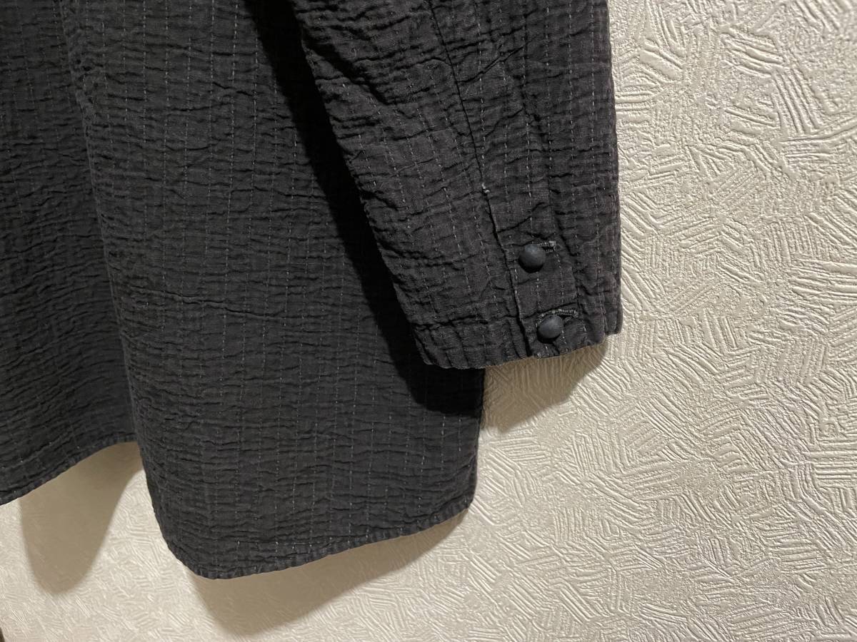 ◯ ISSEY MIYAKE 刺し子 スタンドカラー シャツ ジャケット ◯ ISSEY MIYAKE 刺し子 スタンドカラー シャツ ジャケット