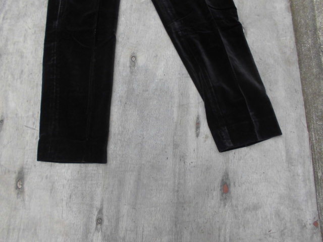 ao044 Vivienne Westwood ヴィヴィアンウエストウッド メンズ ベルベット パンツ w28 72cm 60サイズ_画像4