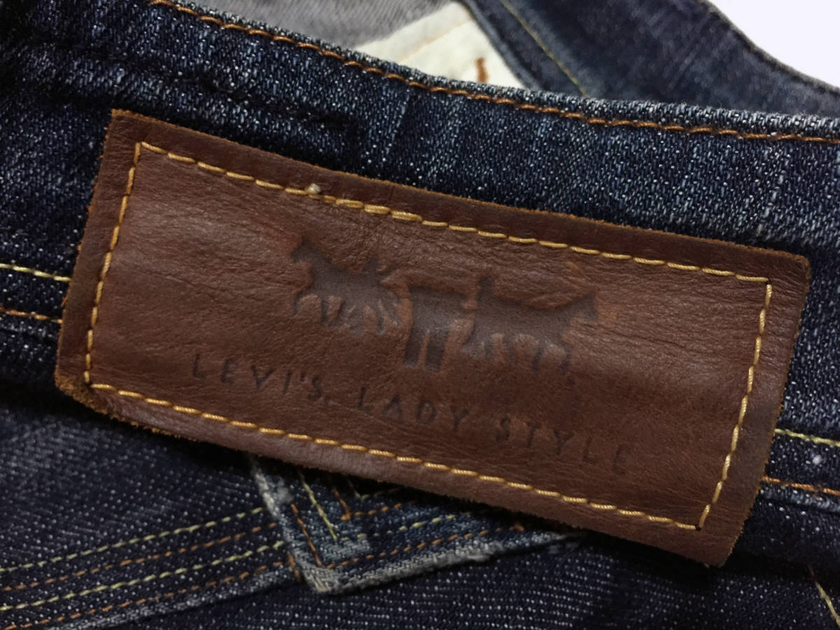 撮影用のみのLEVI'S LADY レアなストレッチボトムラインデニム26インチ_画像3