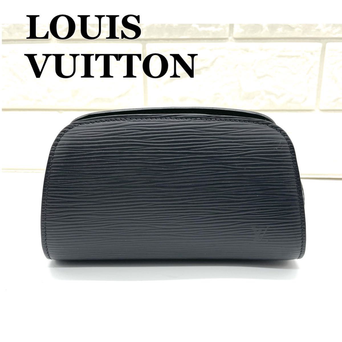 LOUIS VUITTON ルイ ヴィトン エピ ドーフィーヌpm ポーチ 黒
