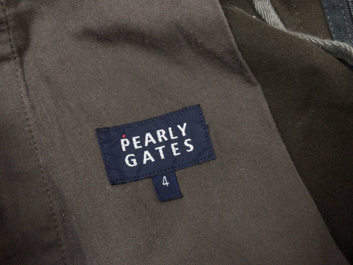 PEARLY GATES パーリーゲイツ ロングパンツ ダークブラウン メンズ サイズ4 23062703_画像3