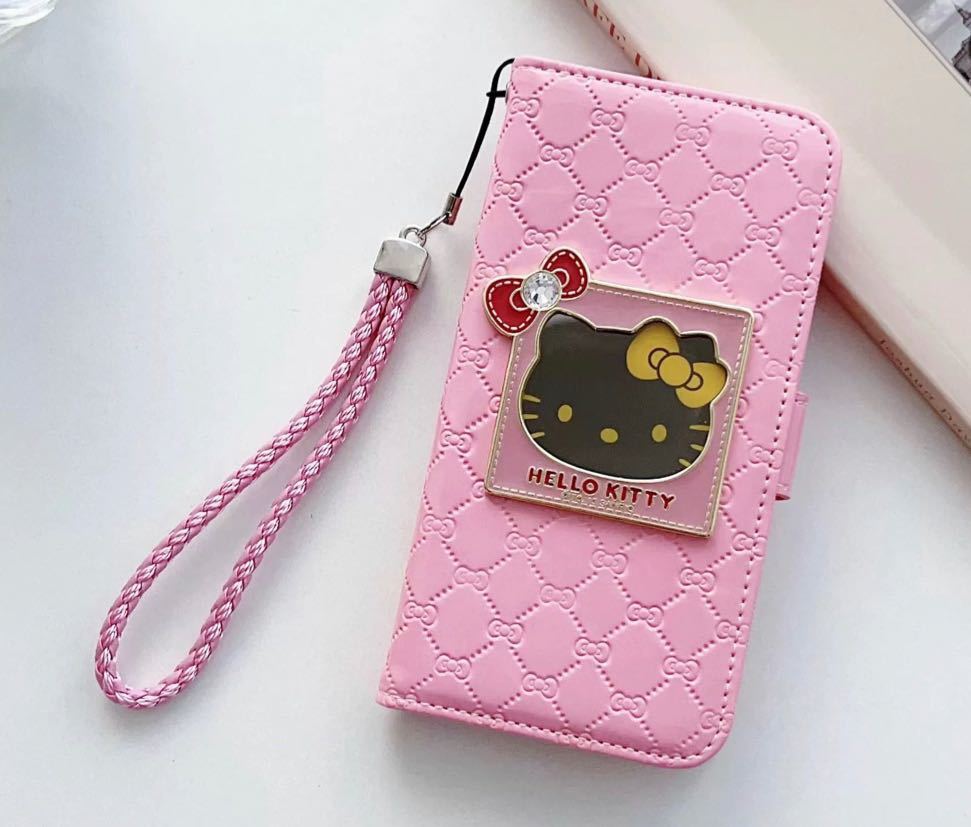 iphone 12pro Max case smartphone case notebook type Hello Kitty I ho n