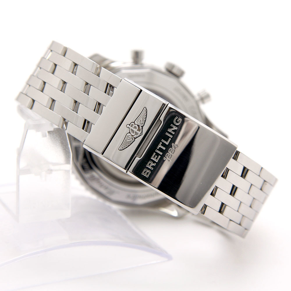 中古美品 ブライトリング 腕時計 BREITLING ナビタイマー1 NAVITIMER B01 クロノグラフ 46 AT AB0127211B1A1 自動巻き 黒文字盤_画像3