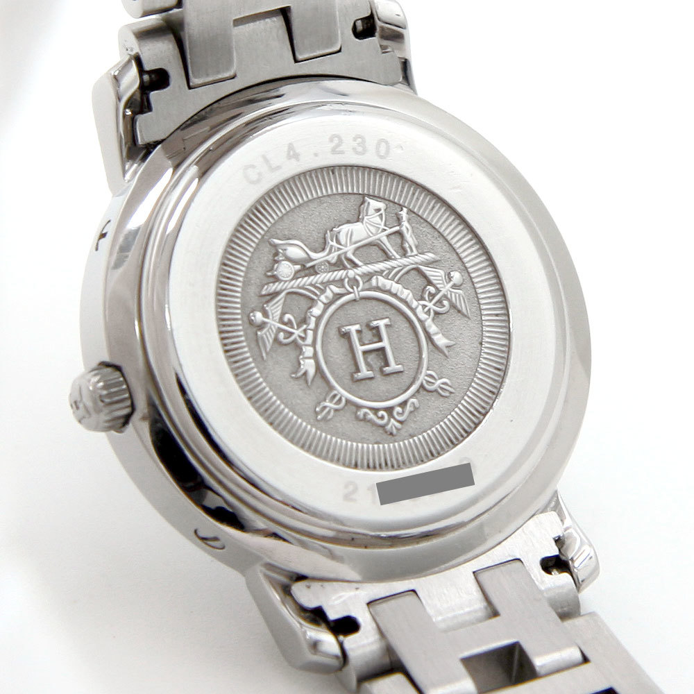 中古良品　エルメス　腕時計　HERMES　クリッパーナクレ　12Pダイヤベゼル　レディースクォーツ　CL4.230_画像5