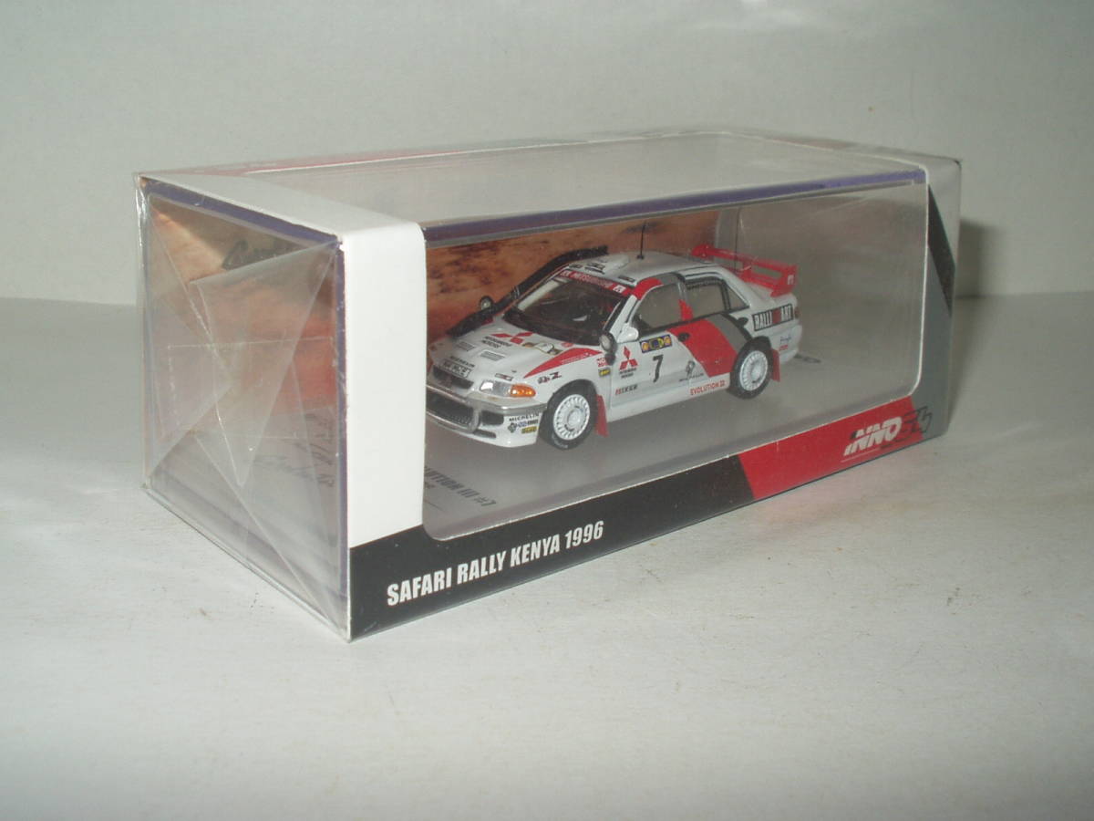 INNO 64 Mitsubishi Lancer Evolution Ⅲ #7 1996 Safari Rally / イノ64 1996サファリラリー ケニヤ 三菱 ランサー エボ Ⅲ ( 1:64 )_画像2