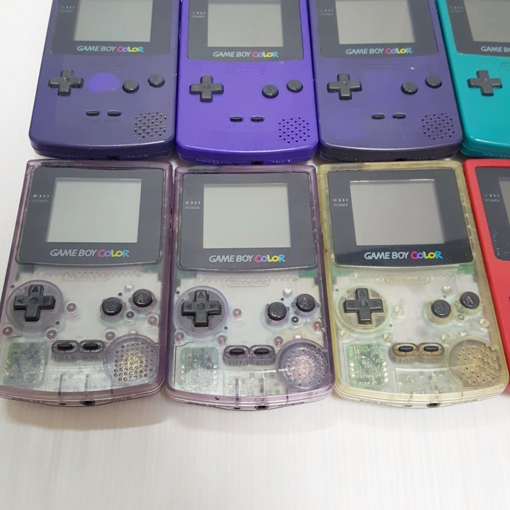 222) ゲームボーイカラー 本体 10台 まとめ 動作未確認 ジャンク CGB