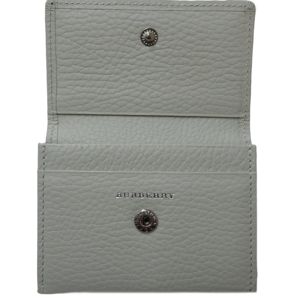 バーバリー BURBERRY 名刺入れ カードケース レザー ホワイト / 083535【中古】_画像6