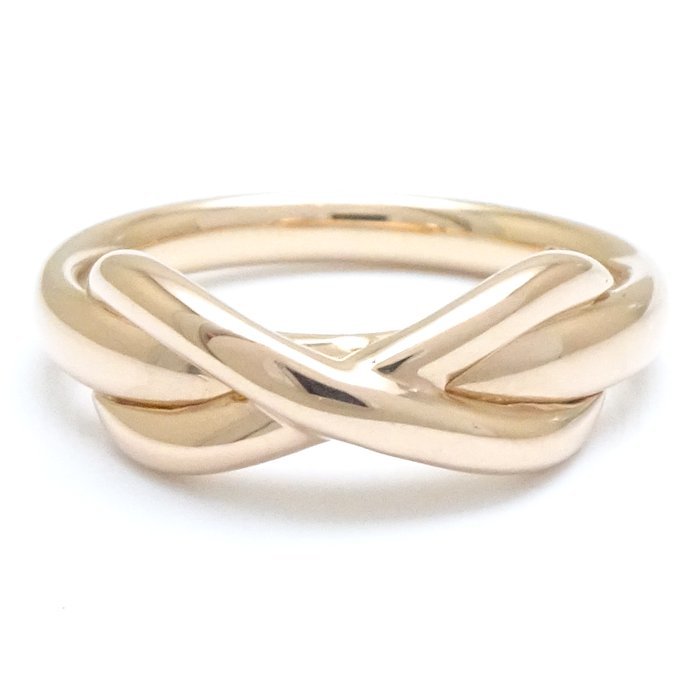 ティファニー TIFFANY&Co. インフィニティ リング 指輪 8号 750PG