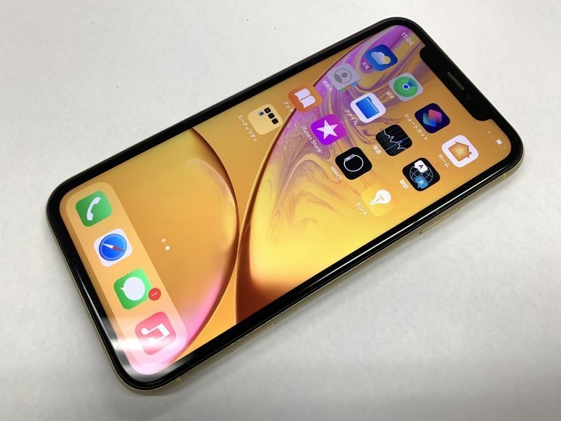 使い勝手の良い 再CQ485 SIMフリー 128GB イエロー iPhoneXR iPhone