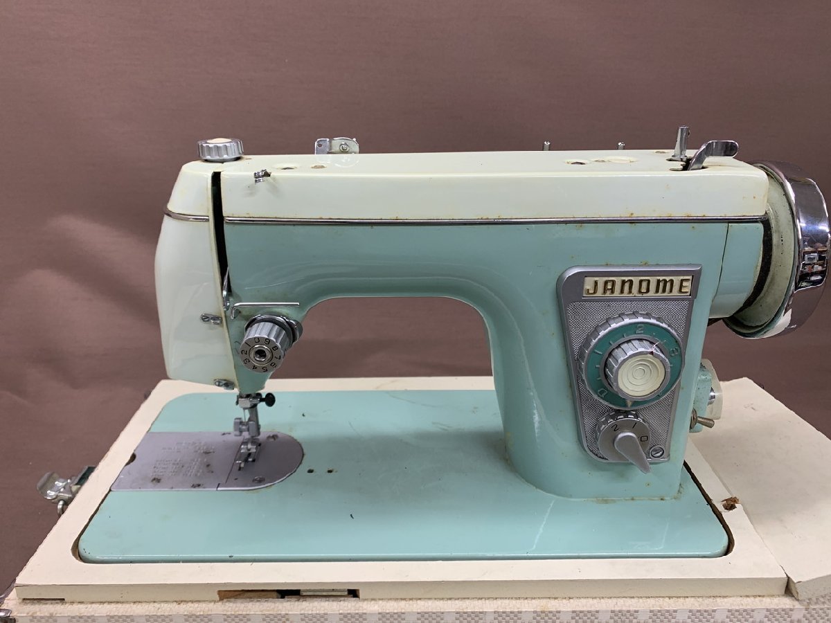 Y-8120】JANOME ジャノメミシン H12 フットペダル付き レトロ