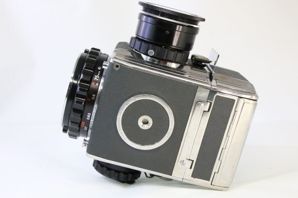 【同梱歓迎】実用■ZENZA BRONICA S2 + NIKKOR-P 1:2.8 75mm ■シャッター全速完動■引き蓋つき■NN914の画像6