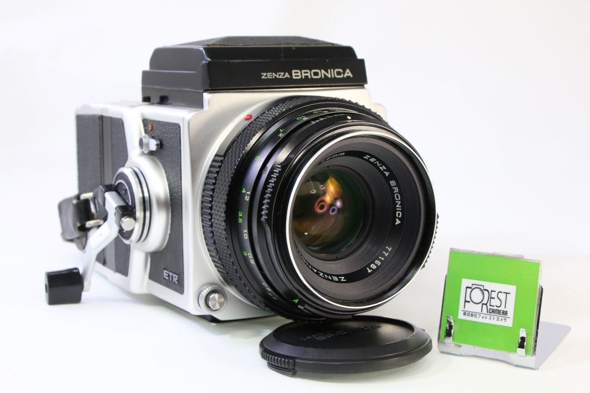 【同梱歓迎】実用■Zenza Bronica 220 ETR+ZENZANON MC 75mm F2.8■シャッター全速完動■4124