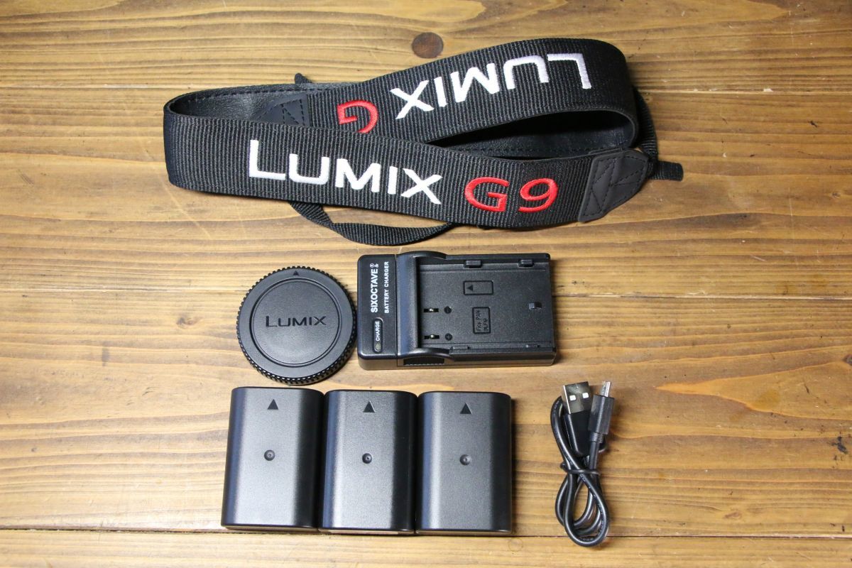 【同梱歓迎】【動作保証・点検済】良品■パナソニック PANASONIC LUMIX DC-G9 ボディ■バッテリー×3個・チャージャー・元箱付き■RR621_画像9