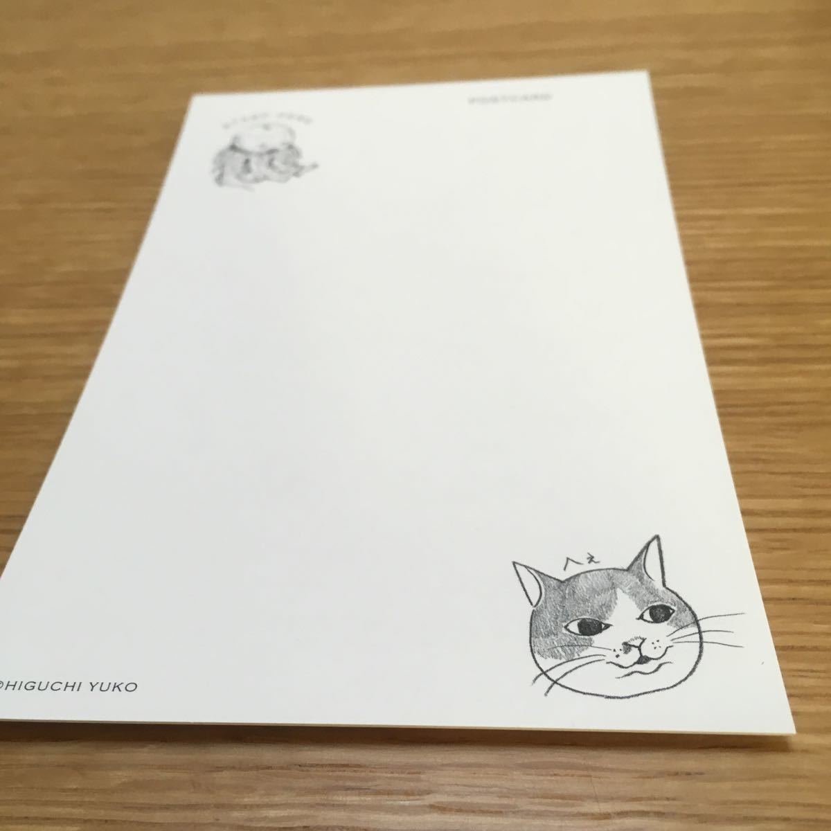 ヒグチユウコ ネコ ポストカード 葉書 ハガキ はがき メッセージカード 猫 ねこ 動物 鰐 ワニ 81_画像2