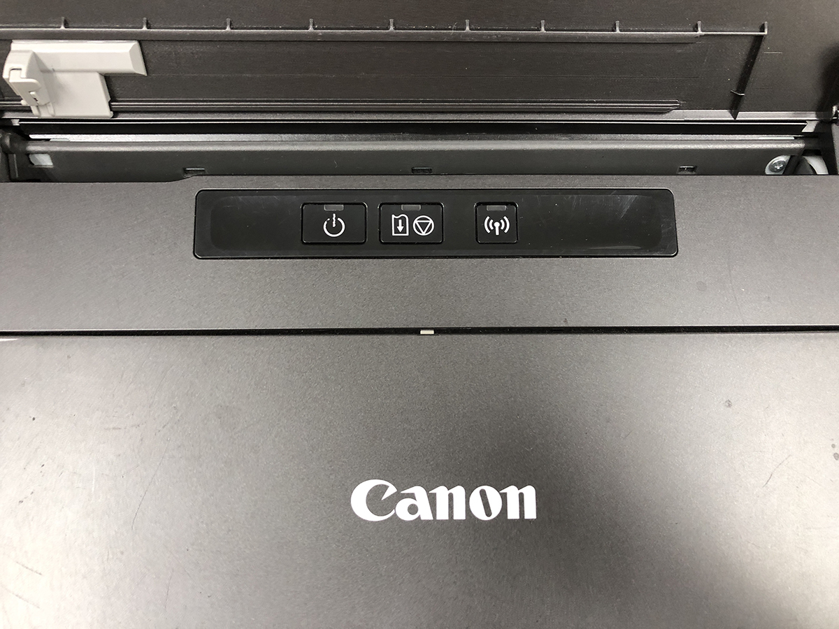 ジャンク■Canon PIXUS iP110 インクジェットモバイルプリンター★AC付★ボタン点滅★送料無料_画像3