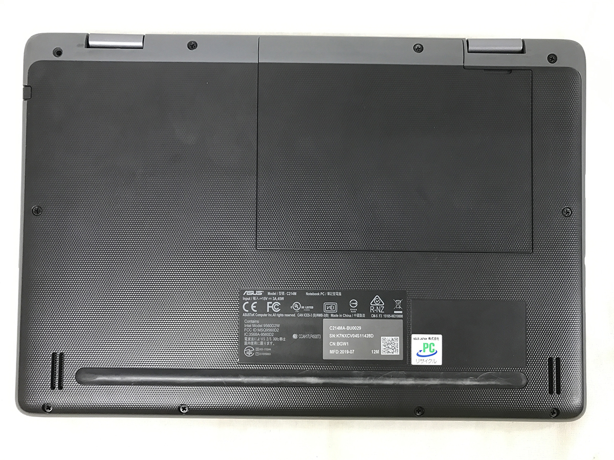 中古■11.6型 ASUS Chromebook Flip C214MA[Celeron N4000/4G/eMMC:32G/カメラ/タッチ]★AC付★送料無料_画像9