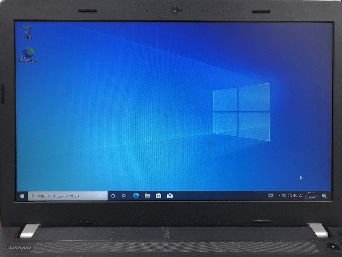 中古■15.6型 ThinkPad E570 [i5-7200U/4G/新品SSD:256G/カメラ/Win10]★動作OK★送料無料_画像2