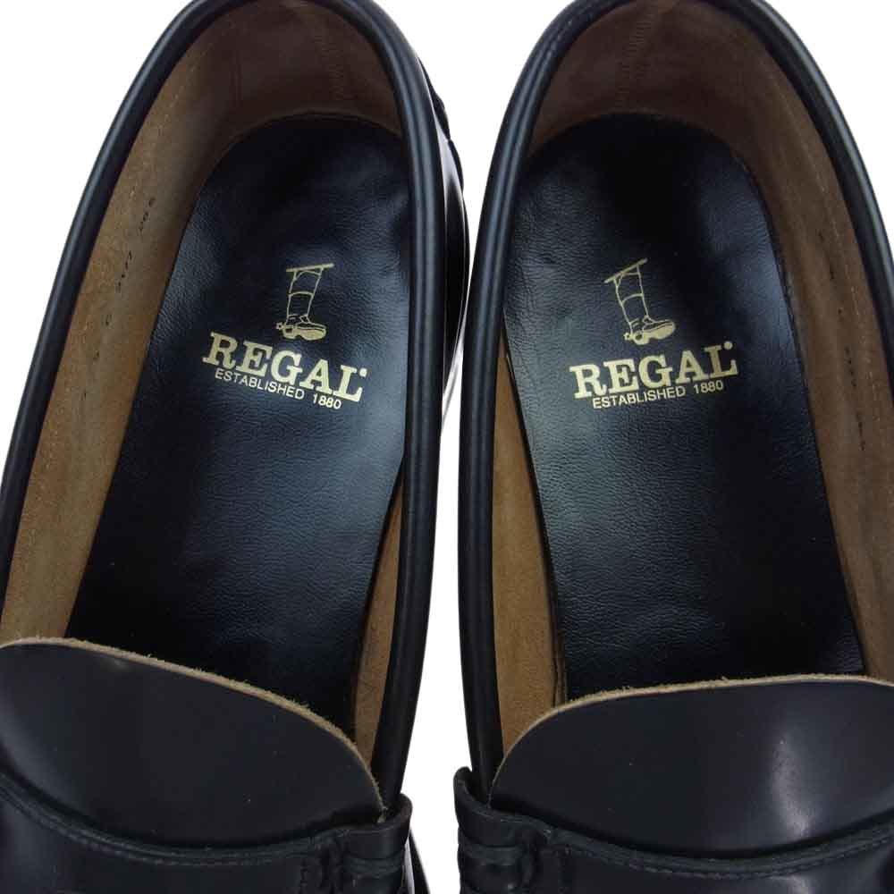 REGAL リーガル 2177 コインローファー シューズ 革靴 ブラック系 26.5cm【中古】_画像5