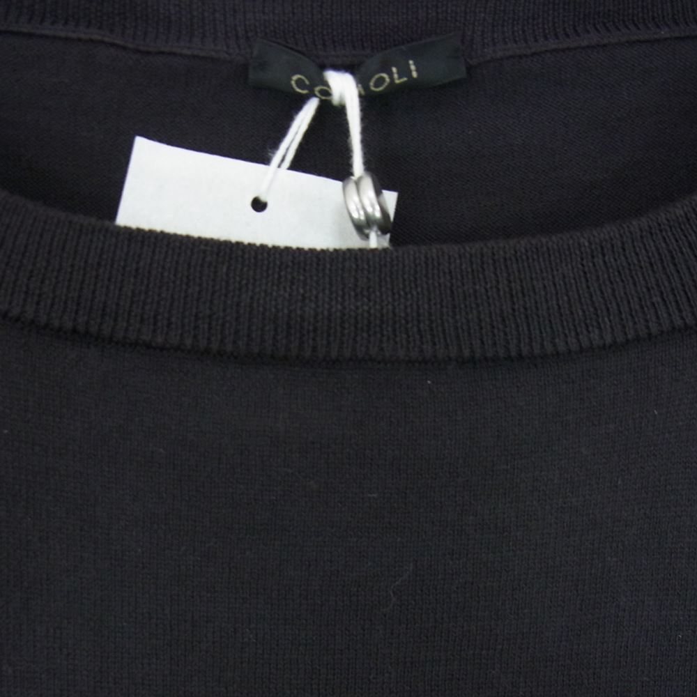 COMOLI コモリ 22SS V01-06013 18G 製品染 クルーネック ニット