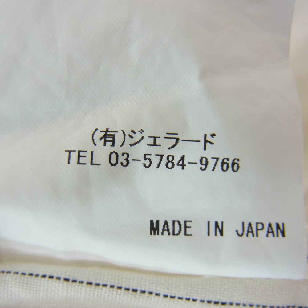 JELADO ジェラード JC-1015 Rat's Shirts ストライプ ビブ フロント シャツ オフホワイト系 L【中古】_画像5