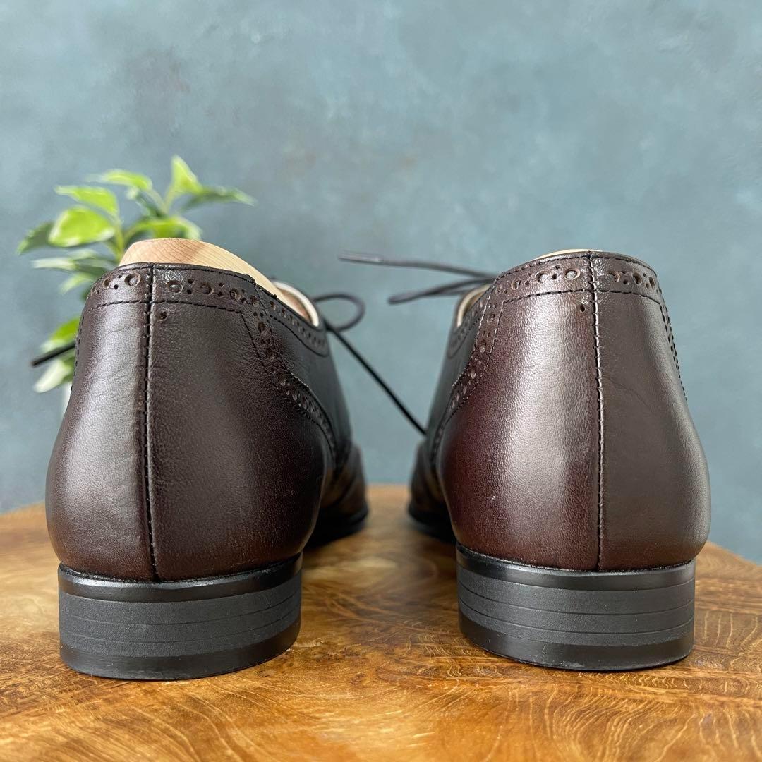 【美品】マーガレットハウエルアイデア ウィングチップ レザーシューズ23.5cm