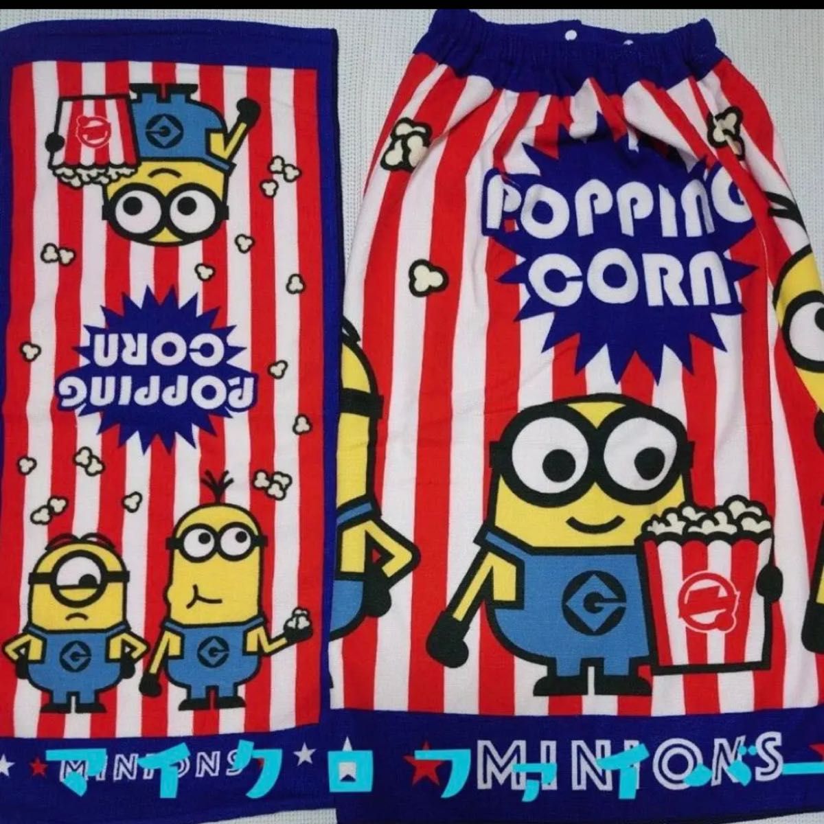 ミニオン ラップタオル フェイスタオル|PayPayフリマ ミニオン ラップタオルフェイスタオル2枚組 新品未使用