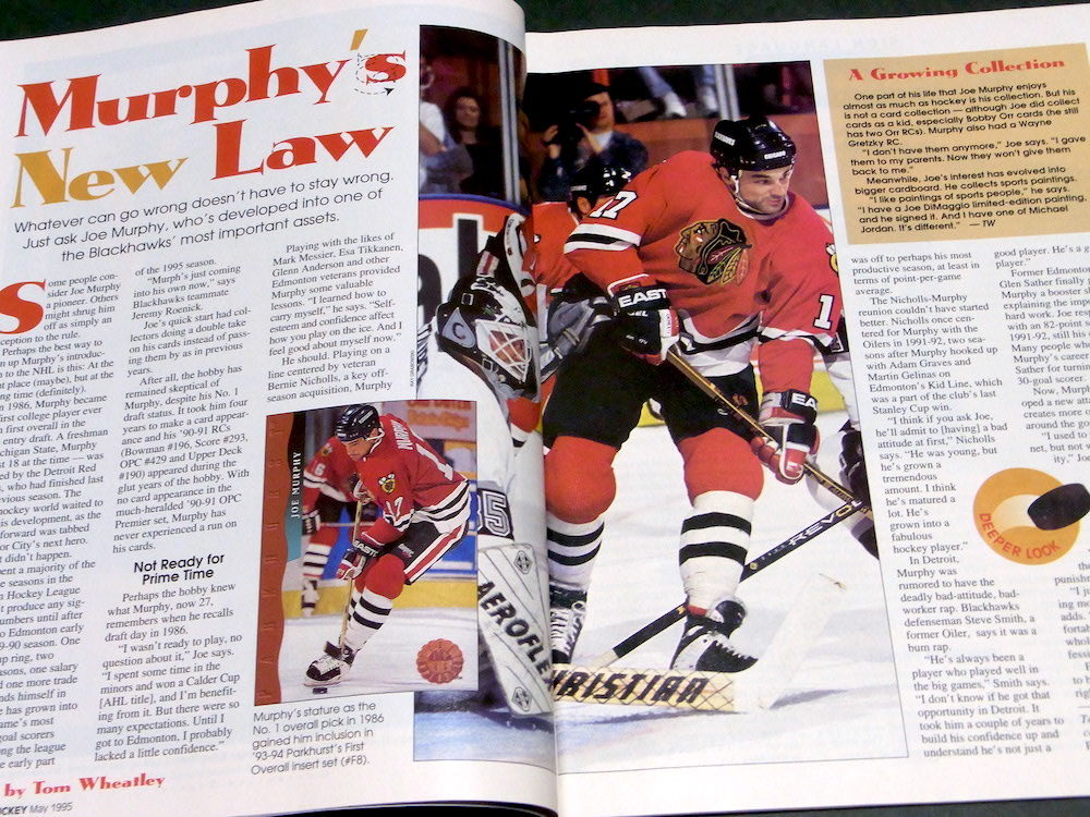 NHL Beckett Hockey Monthly #55 1995年 5月 Paul Kariya 狩谷 哲彦 Mighty Ducks ヴィンテージ カード_画像3