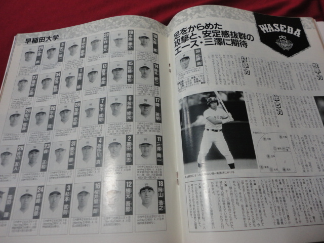 週刊ベースボール増刊　’95大学野球春季リーグ戦展望号_画像3