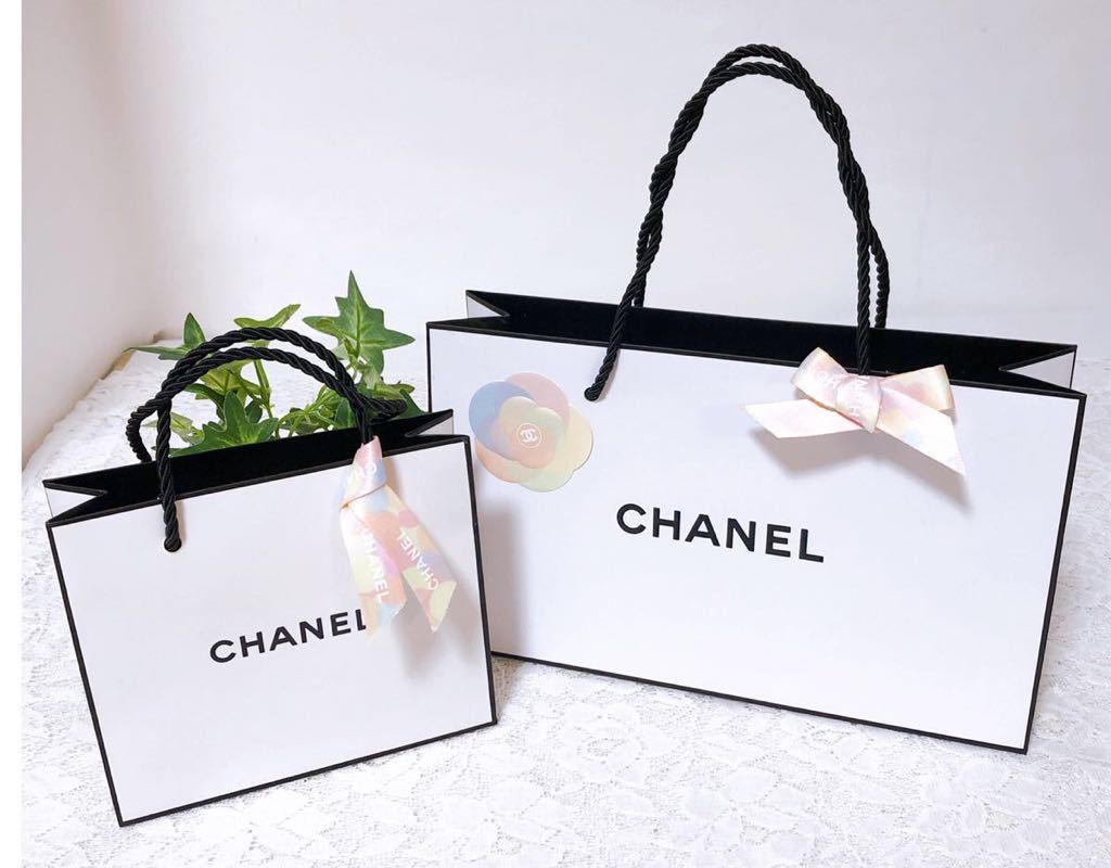 CHANEL シャネル ショッパー ショップ袋 ホワイト セット - ラッピング