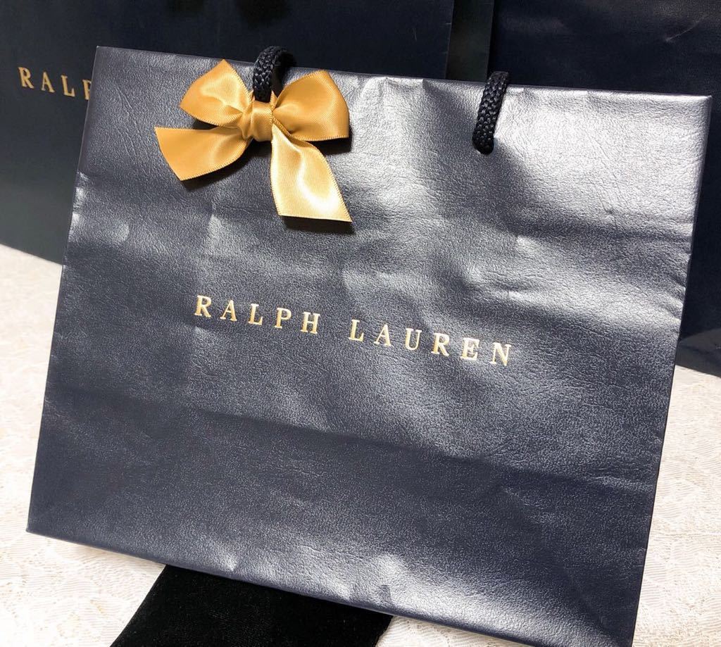  Ralph Lauren [RALPH LAUREN]shopa-3 sheets set (2522) regular goods accessory paper bag shop sack brand paper bag navy .... delivery .. equipped 