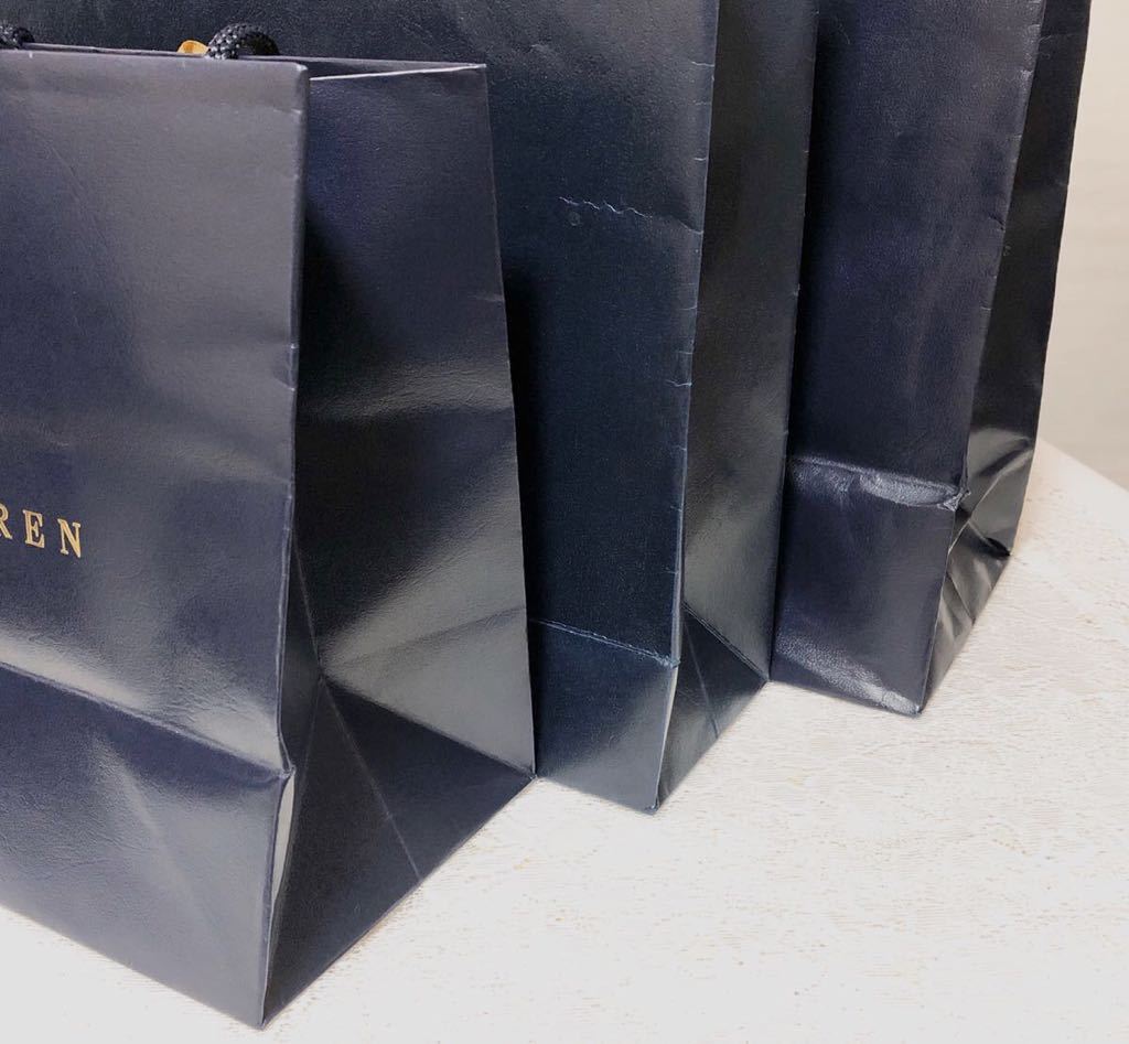  Ralph Lauren [RALPH LAUREN]shopa-3 sheets set (2522) regular goods accessory paper bag shop sack brand paper bag navy .... delivery .. equipped 