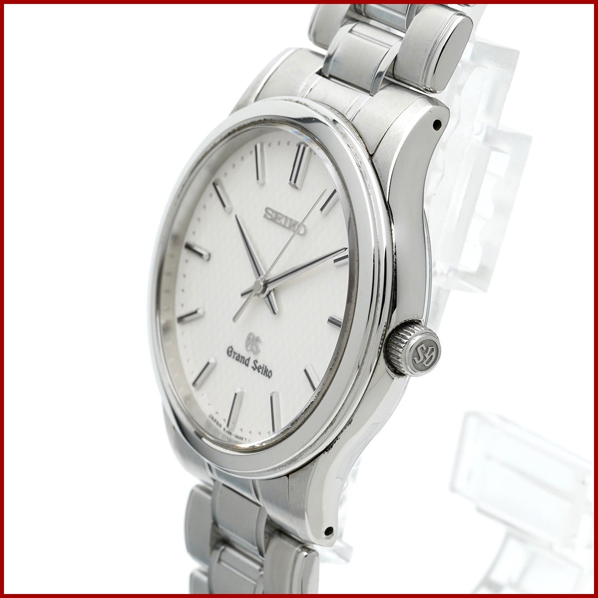 セイコー グランドセイコー メンズ腕時計 SBGF027 8J55-0AA0 ホワイト文字盤 ケース幅34.5mm 腕周り16.5cm クォーツ 美品 新品仕上げ済み_画像2