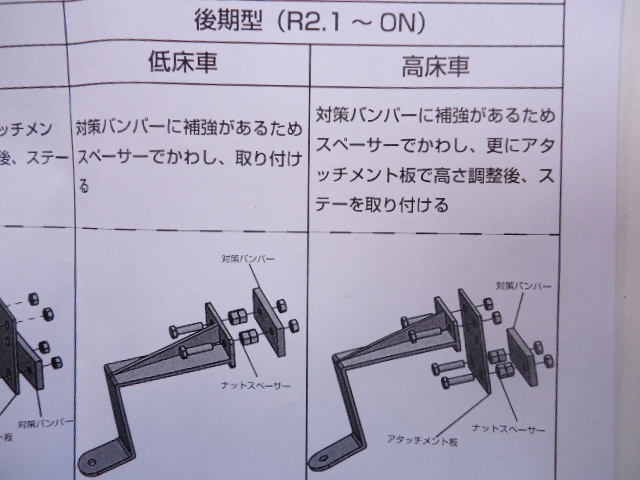 ファイブスターギガ 前期/後期 低床車/高床車 共用 フォグランプステー JETイノウエ 509573 ダンプ トラック デコトラ_画像6